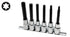 6Pc 1/2 Star Bit Socket Set 100Mm (T30-T60) AMPRO T33235