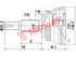CV Joint Outer Lexus ES300h 2012-2018 2.5VVti 2ARFXE (TO3006A)