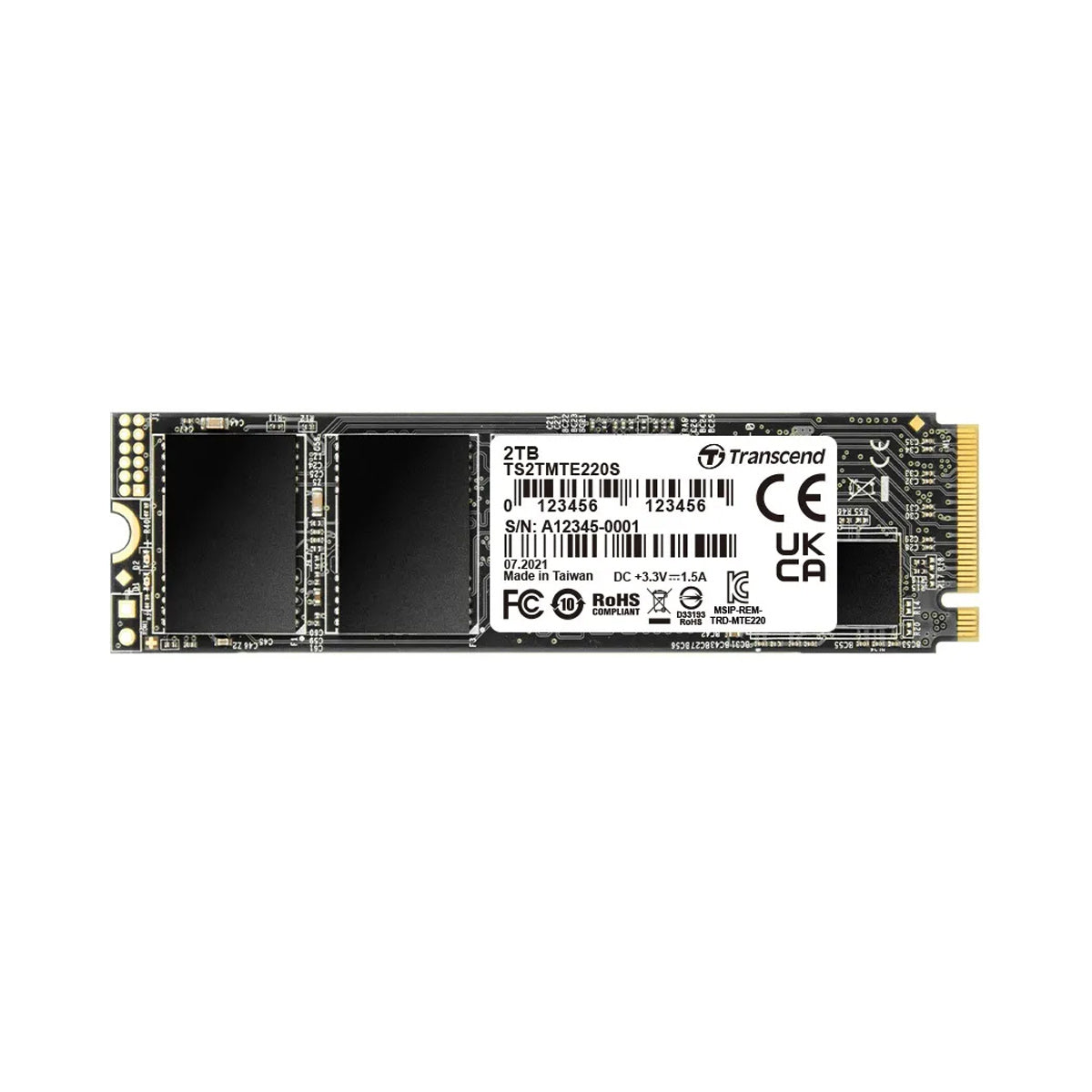 M.2 2TB NVMe GEN3 x4 SSD DRIVE 2280