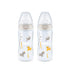 NUK Temperature Control Bottle with Silicone Teat 300ml 2 Pack - Safari