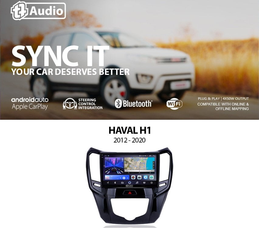 GUNMANSA TT Audio 10″ replacement radio FOR HAVAL H1 (2K SCREEN)