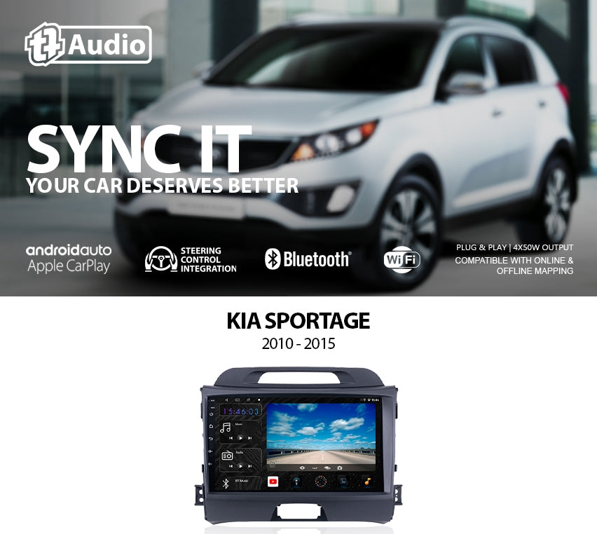 TT Audio 9″ replacement radio for KIA Sportage 2010-2015 (4G ULTRA)