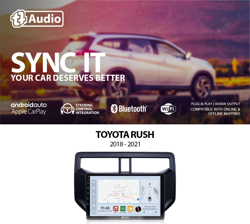 TT Audio 9″ replacement radio for TOYOTA RUSH 2018-2021 (CLASS D)