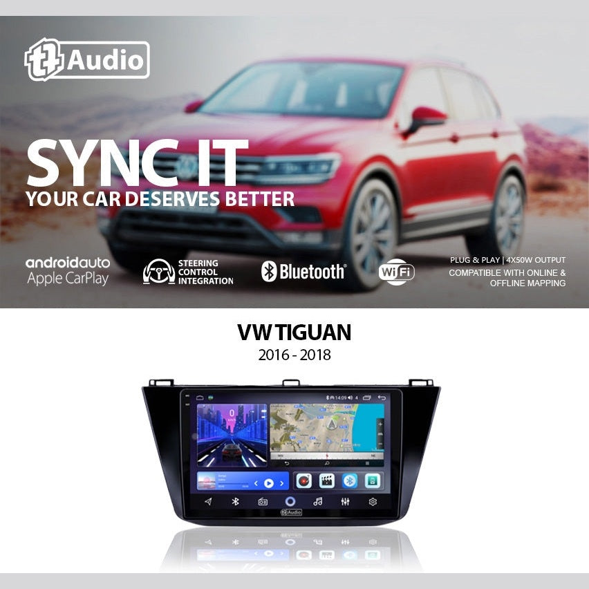 TT Audio 10″ replacement radio for VW Tiguan 2016 – 2018 (2K SCREEN)