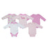 Baby Girls 5 Piece Body Vests Set