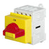 Telergon Changeover switch, black, size 0, 3P + N, 25A