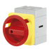 Telergon Switch, door mounting, Ø 64, yel/red, 3-pole, 40A