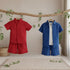Textured 3pc Short Sleeve Shirt & Short Set