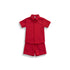 Textured 3pc Short Sleeve Shirt & Short Set