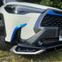 Toyota Corolla Cross (21-On) GR Sport Style 3-Piece Gloss Black DRL LED Front Spoiler
