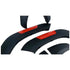 Toyota Hilux Revo (16-On) Matte Black With Red OEM Style Plastic Wheel Arch