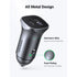 UGREEN Dual PD/USB Car Charger - 30W