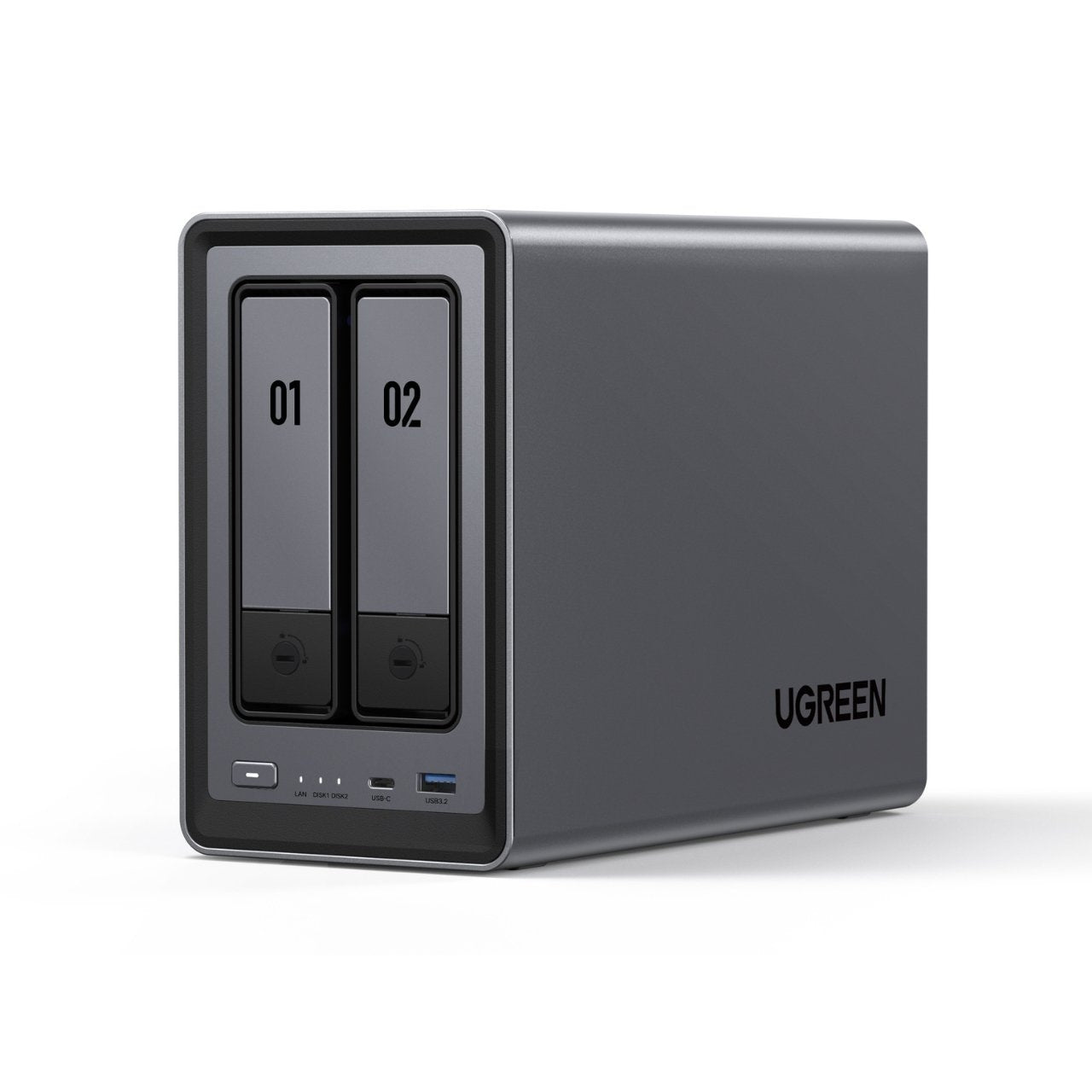UGREEN NASync DXP2800 2-Bay Desktop NAS,  Intel X86 12th N100 CPU, 8GB DDR5 RAM, 2.5GbE, 2 x M.2 NVMe Slots, 4K HDMI, Network Attached Storage (Diskless) | SKU UG-DXP2800