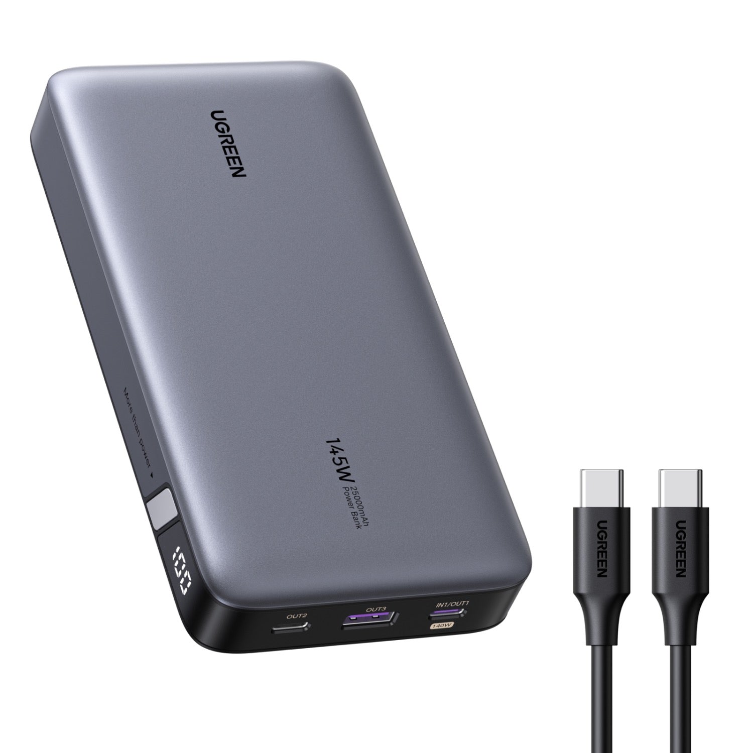UGREEN PD Power Bank 25000mAh 145W - Grey