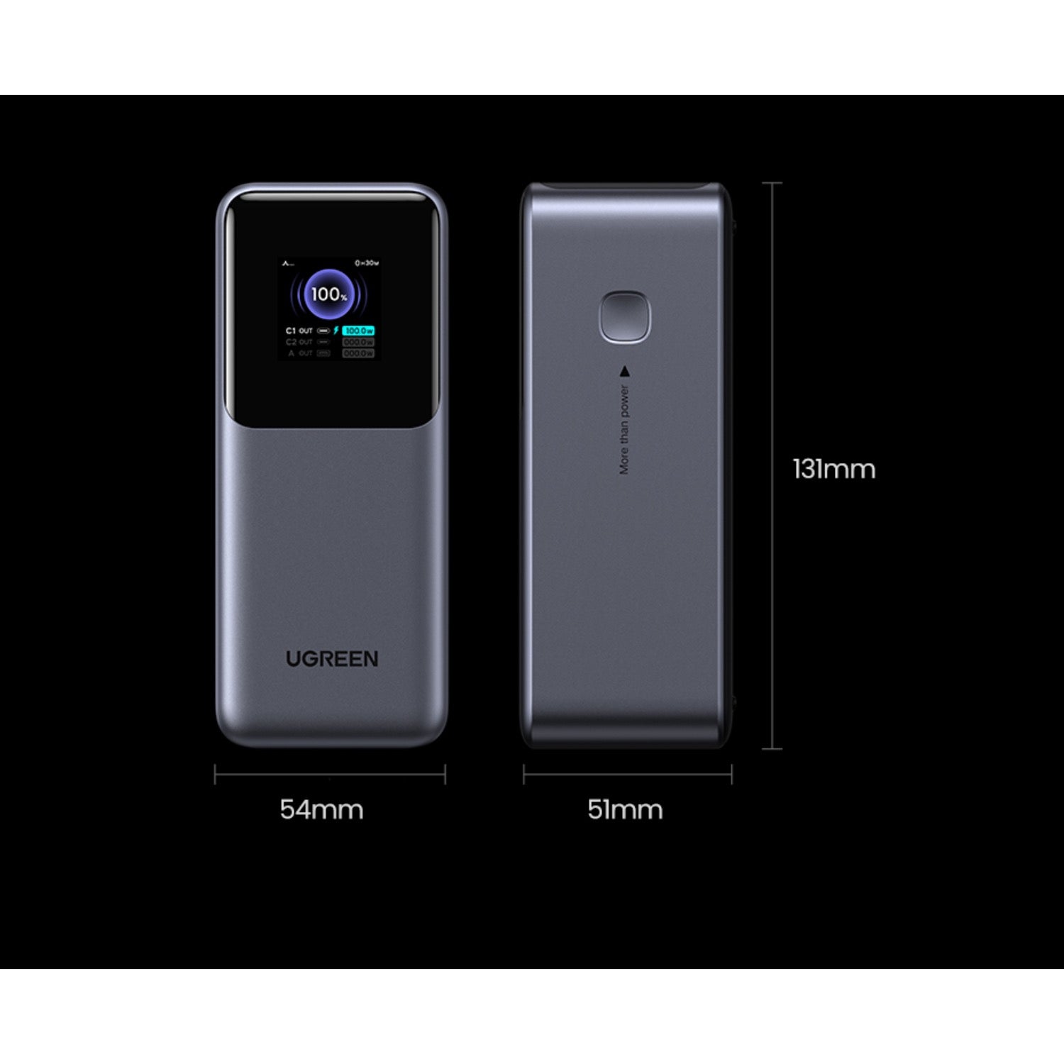 UGREEN Nexode Power Bank 20000mAh 130W - Grey