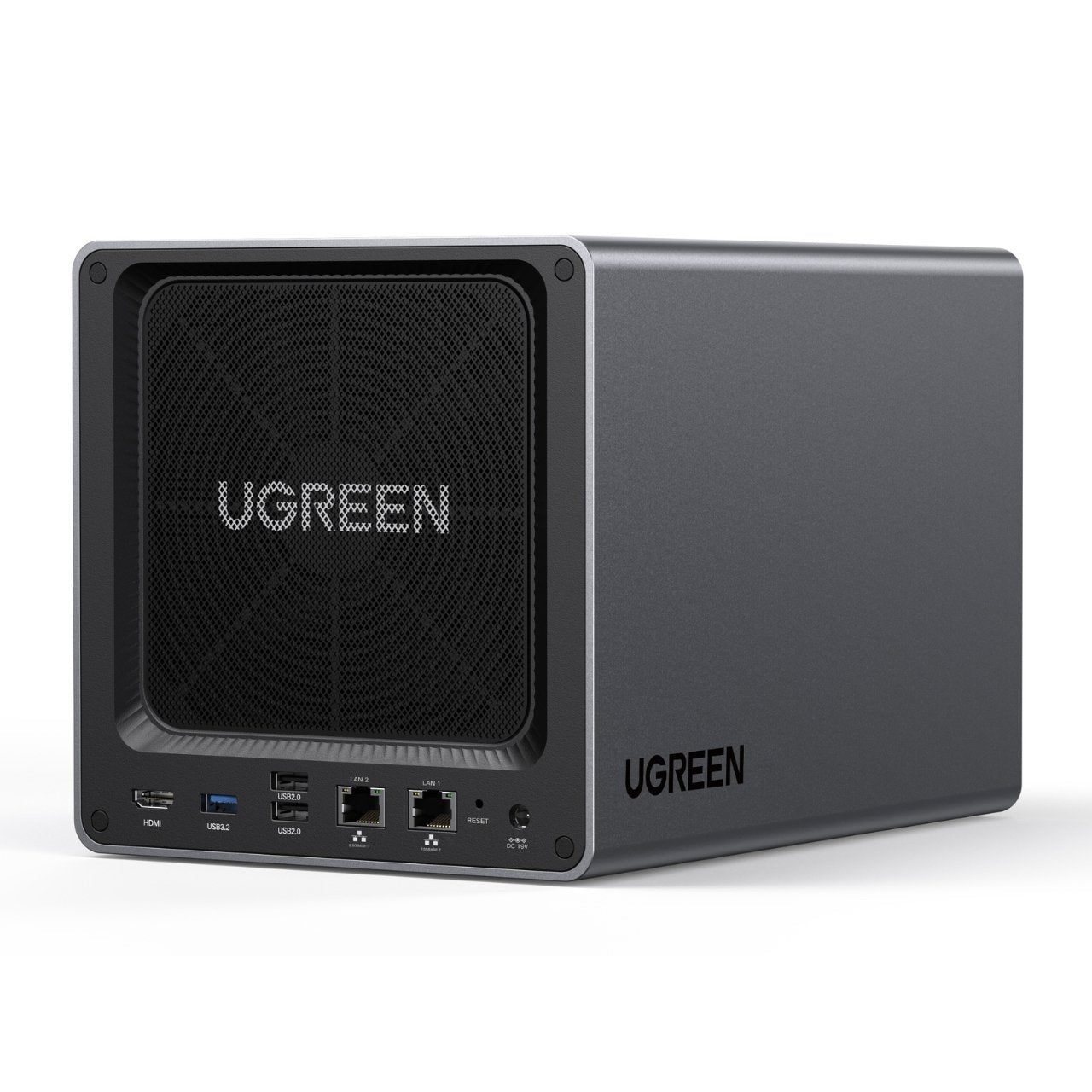UGREEN NASync DXP4800 Plus 4-Bay Desktop NAS, Intel Pentium Gold 8505 5-Core CPU, 8GB DDR5 RAM, 128G SSD, 1 * 10GbE, 1 * 2.5GbE, 2 * M.2 NVMe Slots, 4K HDMI, Network Attached Storage (Diskless) | SKU UG-XP4800P