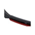 Universal 4pc Gloss Black Front Spoiler with Red Lip