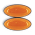 Universal Oval Orange Flashing LED Side Marker – 62x26mm (Pair)