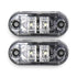 GUNMANSA Universal Cressida Clear Oval LED Side Marker – 65x27mm (pair)