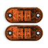 Universal Cressida Orange Oval LED Side Marker – 65x27mm (pair)