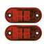 Universal Cressida Red Oval LED Side Marker – 65x27mm (pair)