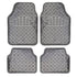 Universal 4-Piece Chrome Carbon Look Racing Mats