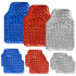 Universal 4-Piece Chrome Racing Mats
