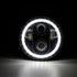 Universal 5.7 Inch - Jeep Style LED Angel Eye Projector Headlight