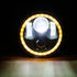 Universal 5.7 Inch - Jeep Style LED Angel Eye Projector Headlight