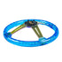 Universal Blue Acrylic JDM Drift Style Racing Steering Wheel - Neo Chrome Face (350mm)