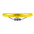 Universal Yellow  Acrylic JDM Drift Style Racing Steering Wheel - Neo Chrome Face (350mm)