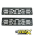 Universal Carbon Look Number Plate Holder