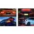 Universal Carbon Look Rubber Boot Spoiler With LED Brake Light