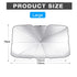 Universal Umbrella Style Sun Shade Window Visor  - Large