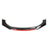 Universal Gloss Black 4-Piece Front Spoiler With Red Lip