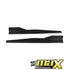 Universal Gloss Black Side Skirt Splitters / Extensions - 1.2 meter