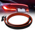 Universal Gloss Black Rubber Boot Spoiler With LED Brake Light