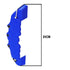Universal Plastic Brake Caliper Covers - Blue (Small)