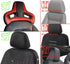 Universal Racing Style Car Seat Headrest - 150mm