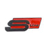 Universal S-Line Audi Fender Badges (Matte Black & Red)
