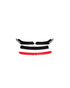 Universal Gloss Black 4-Piece Front Spoiler With Red Lip