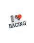 UNIVERSAL I LOVE RACING STICKER