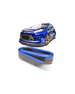 Samurai Universal Rubber Spoiler (Blue & Carbon Fibre)
