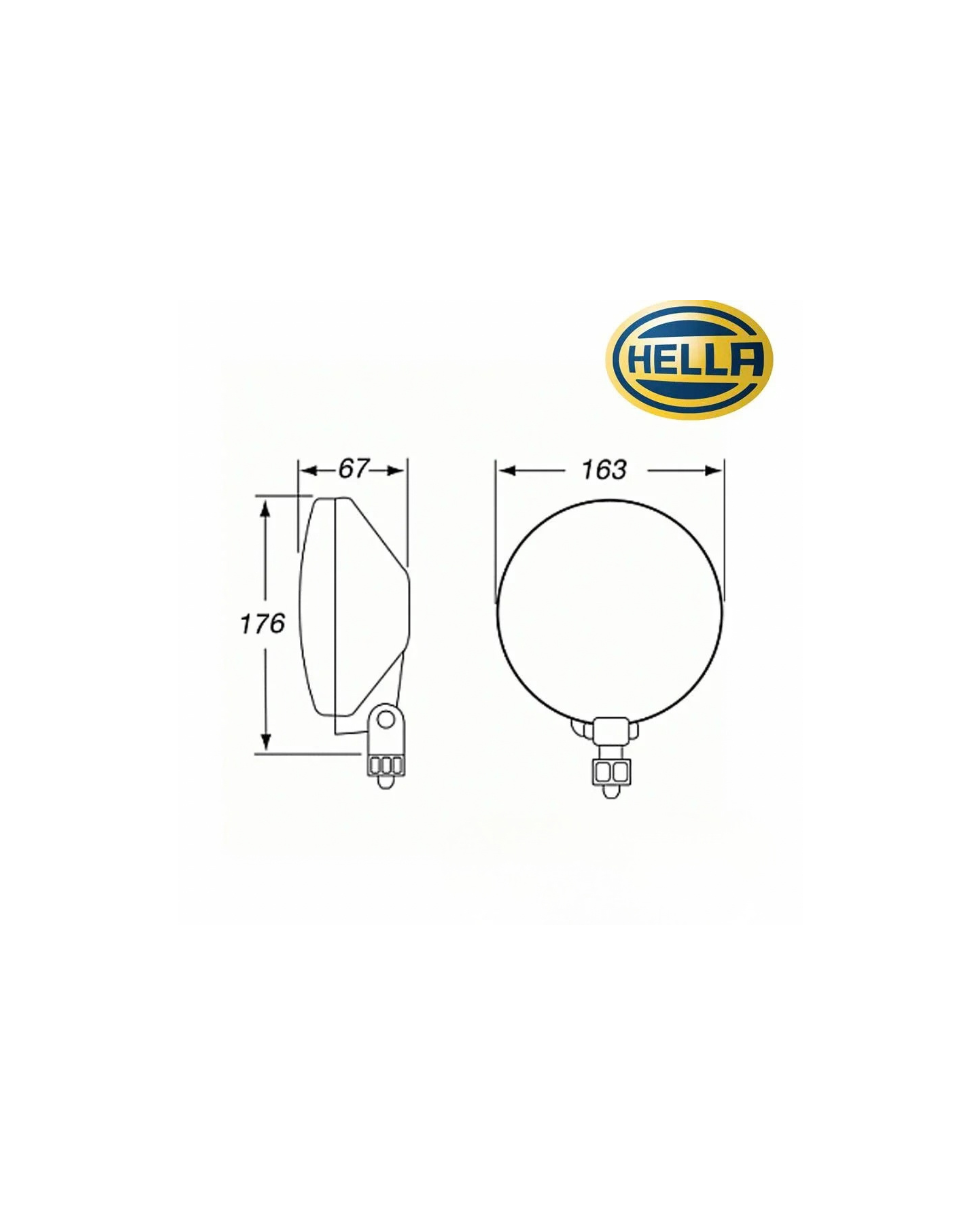 Universal Hella Comet 500 Spotlamps (Pair)