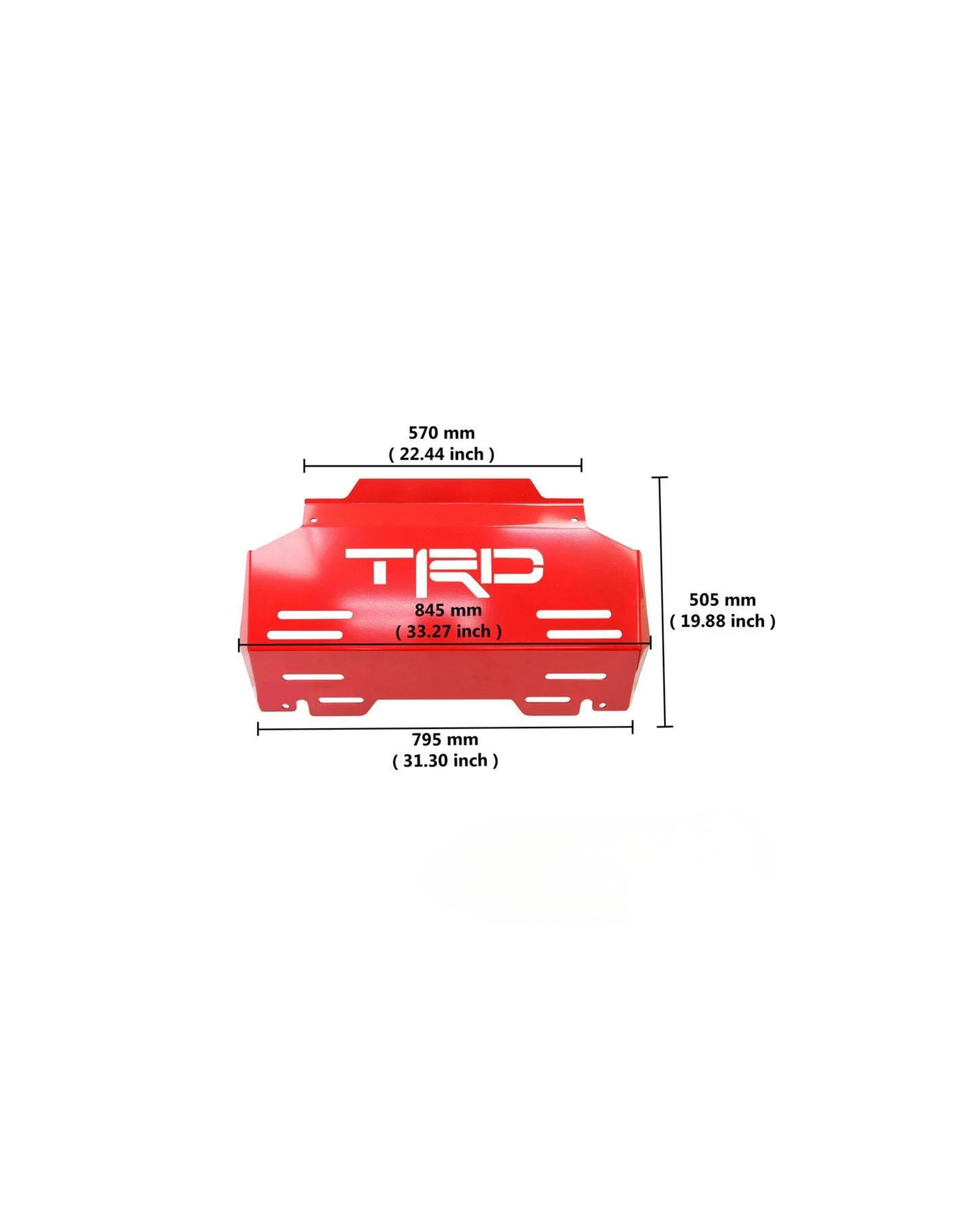 Toyota Hilux Revo (16-On) TRD Skid Plate (Red)