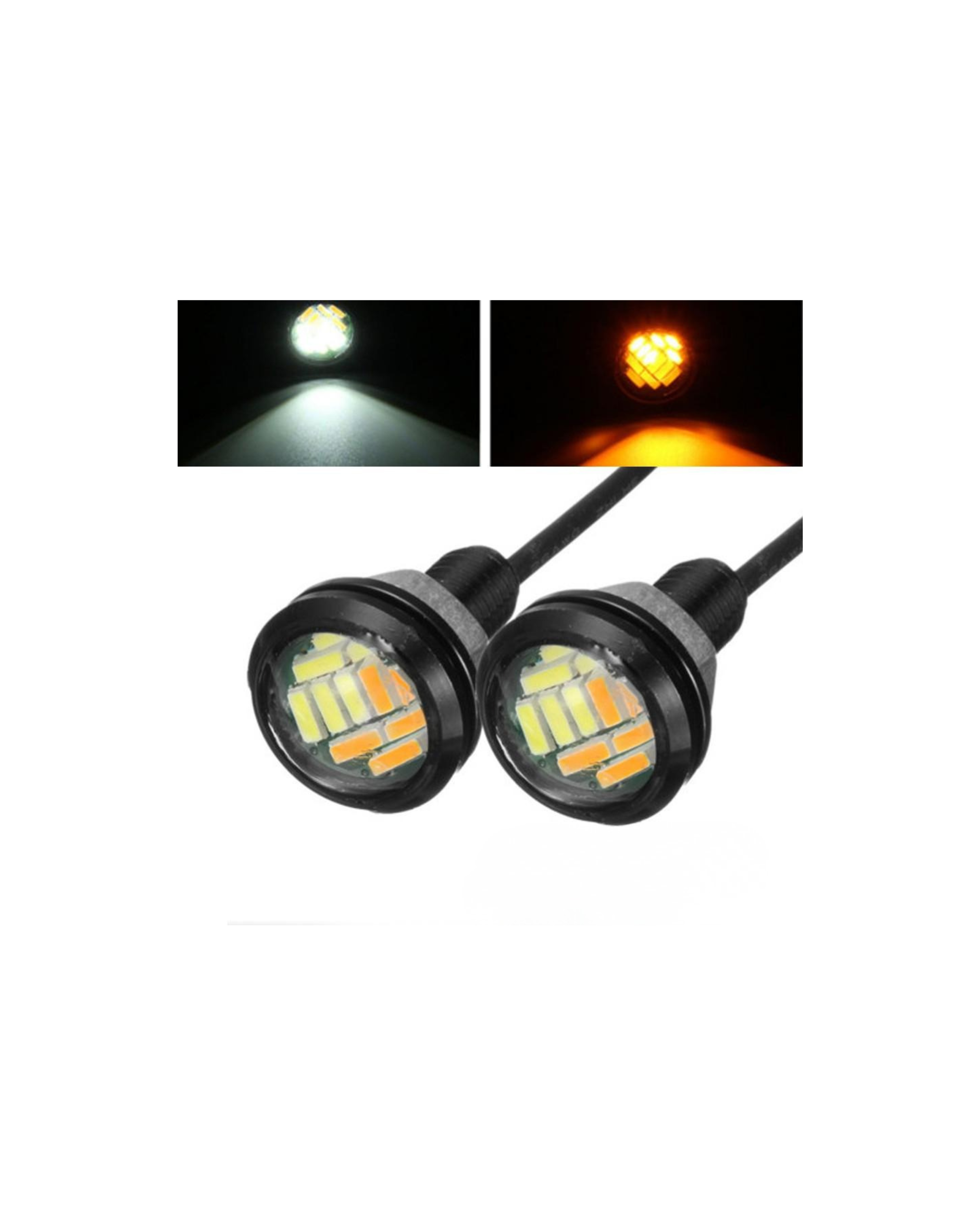 12 SMD 2-in1 Eagle Eye Bulb With Turning Signal