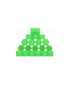 17mm -Silicone Protective Wheel Nut Covers (Green)