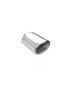Cowley Single Flat Oval Exhaust Tailpipe (89mm Outlet)
