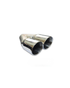 Cowley Twin Angled Cut Double Exhaust Tailpipe (76mm Outlet)