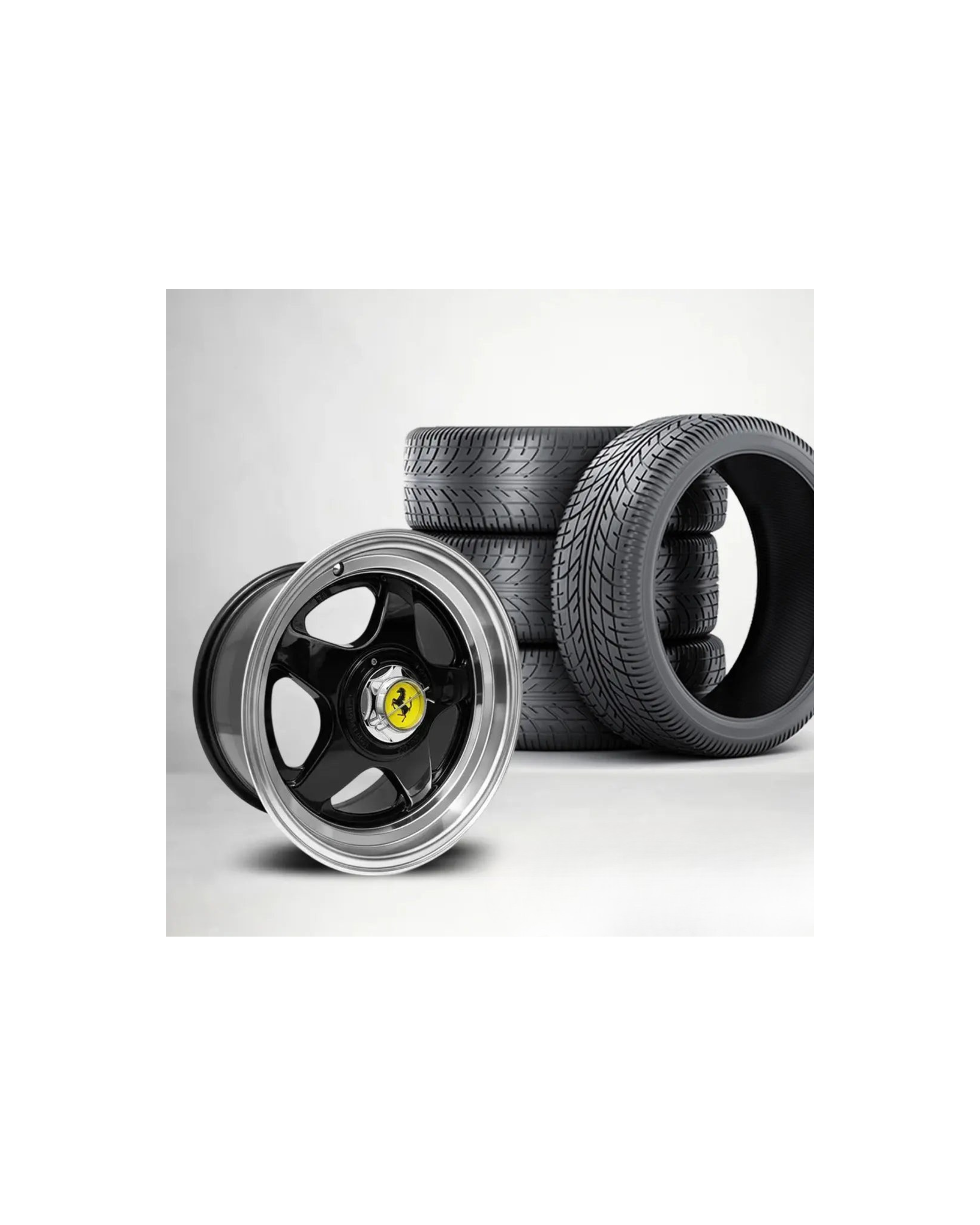 15 Inch MX1922-A Ferari Style Wheel & Tyre Combo - (4x100 / 5x100 PCD)
